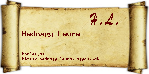 Hadnagy Laura névjegykártya